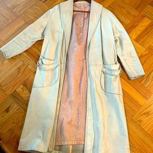 Vintage 1955 Leather coat 43”